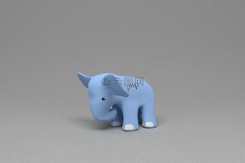 php,大象,蓝色大象