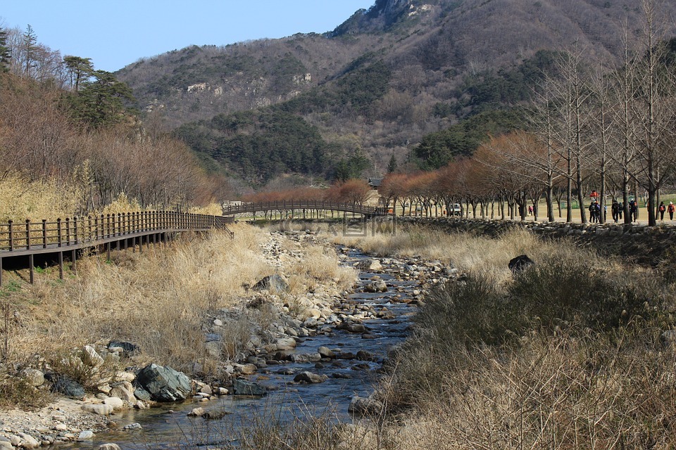 韩国,山,旅游路线