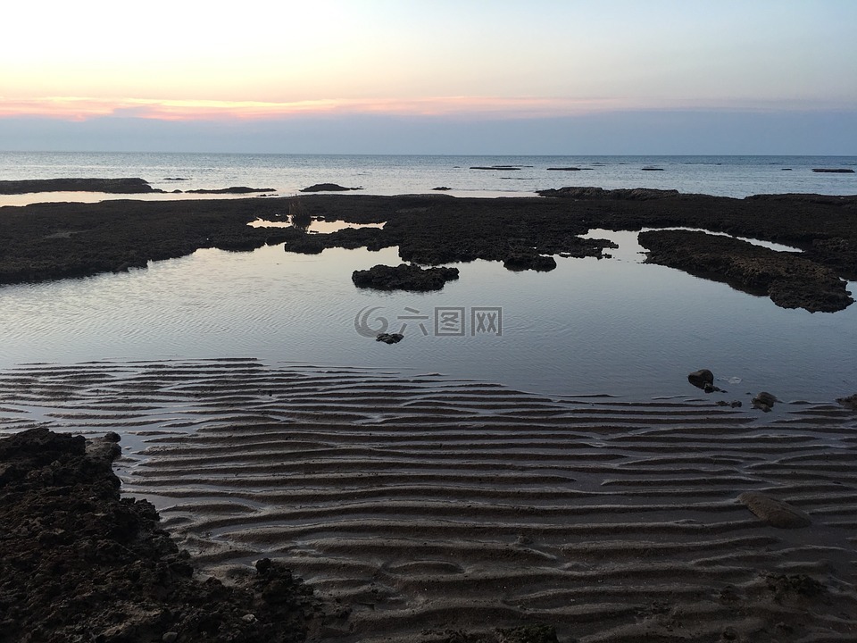 taiwan sea,sunset,view