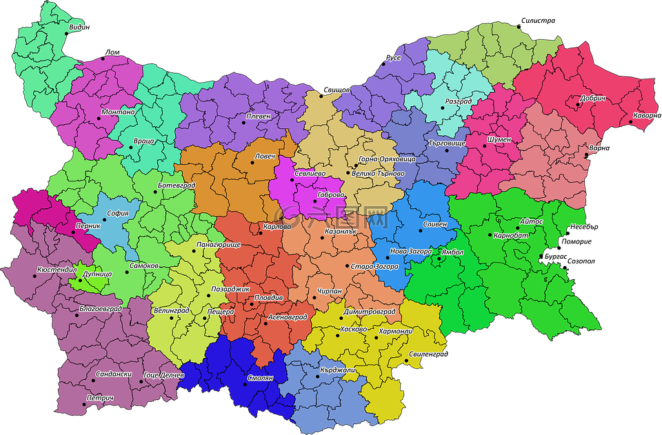地区 保加利亚 地图高清图库素材免费下载 图片编号 六图网