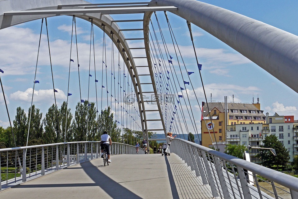 三国桥,莱茵,自行车道
