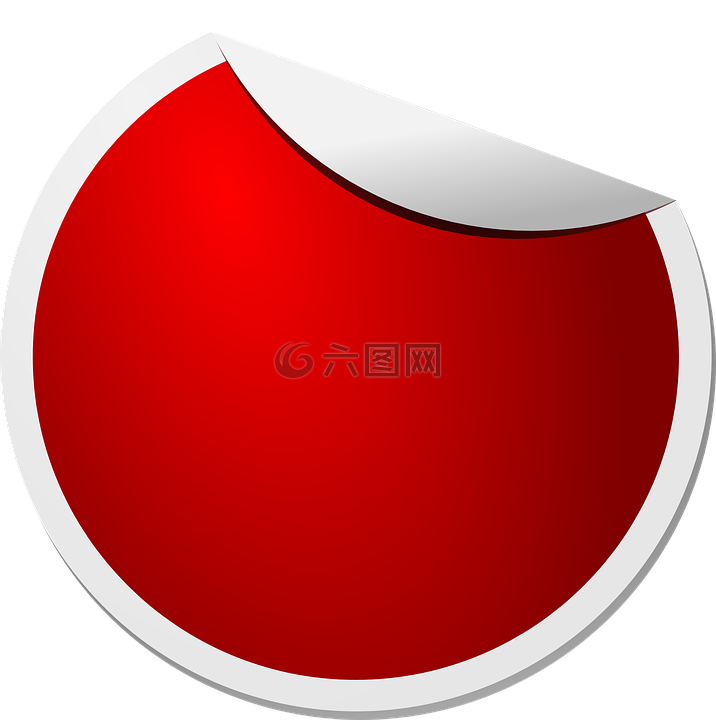 标签,不干胶标签,红色