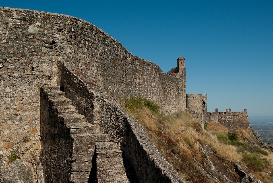 葡萄牙,marvão,城墙