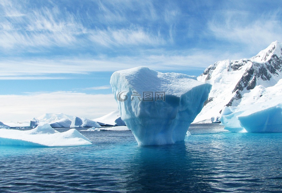 冰山一角,南极洲,极性