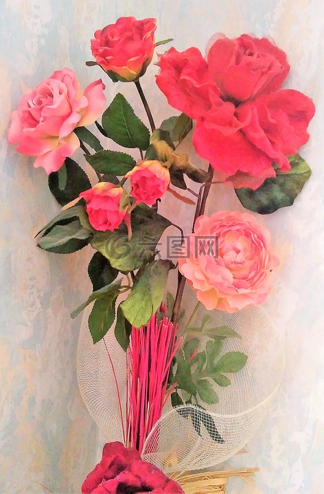 花束,玫瑰,装饰