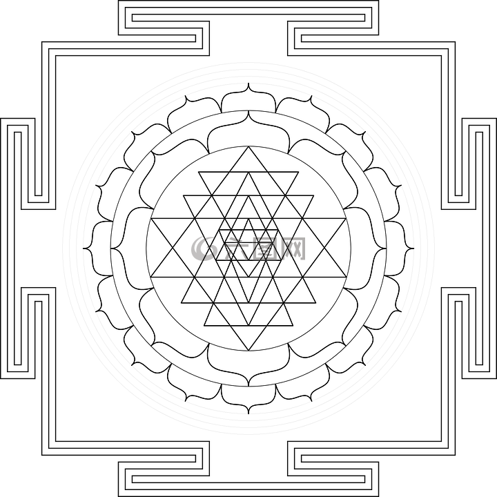 曼陀罗,冥想,符号