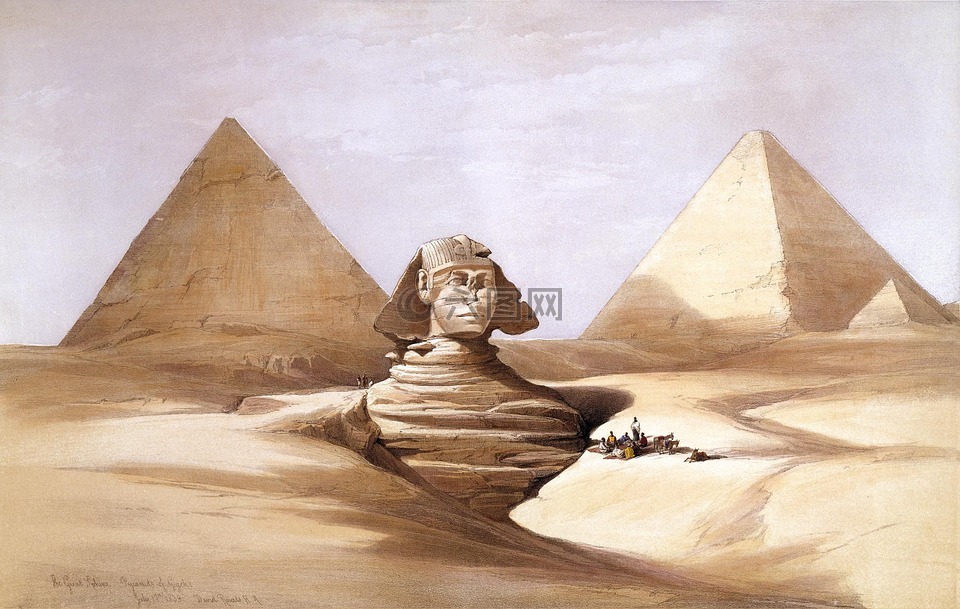 狮身人面像,埃及,weltwunder