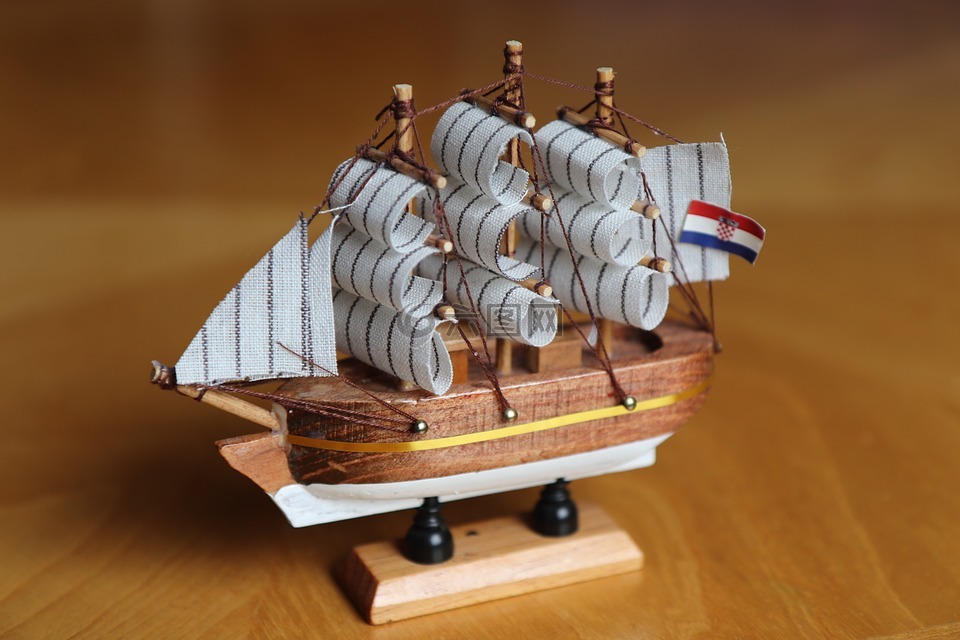 帆船,船舶,模型