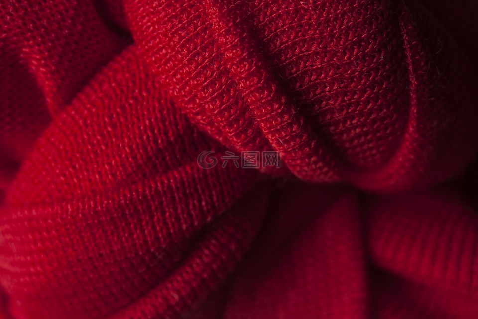 织物,节点,红色