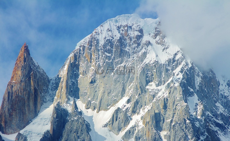 ladyfinger,山,巴基斯坦