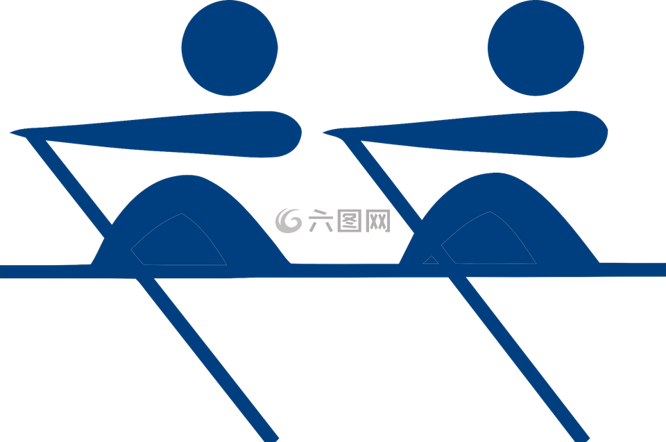 船员,划艇,蹦极小人