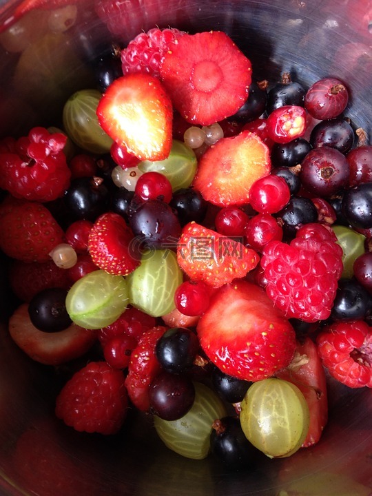 夏天,水果,浆果