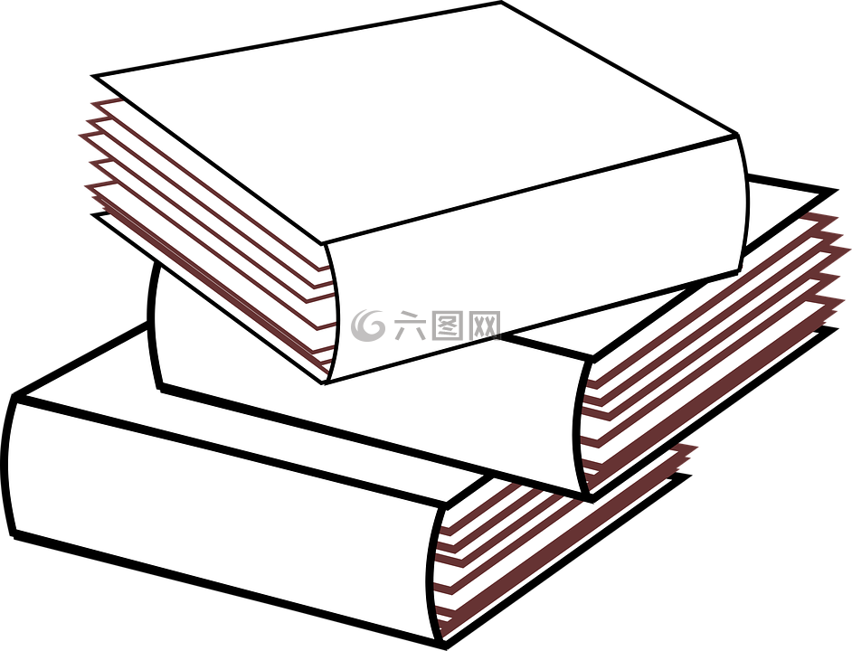 堆叠3本书没有颜色 堆的书 多本书籍高清图库素材免费下载 图片编号 六图网