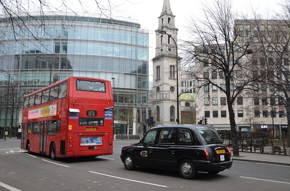 巴士,出租车,伦敦