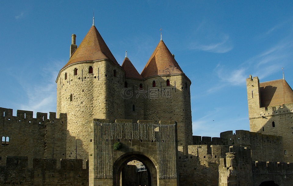 卡尔卡松,法国,中世纪的城市