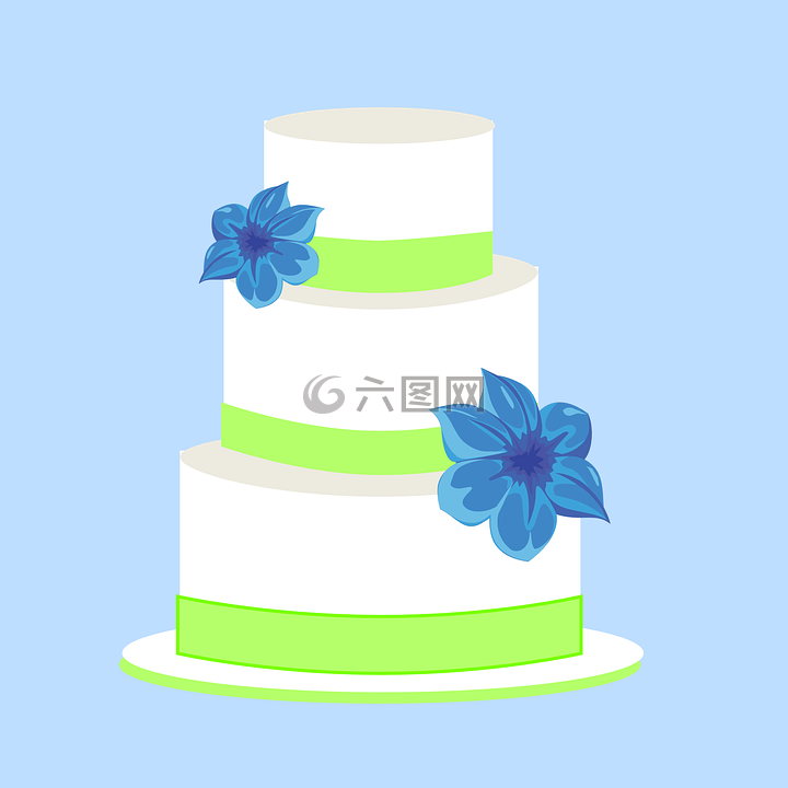 婚礼蛋糕,图层,庆典