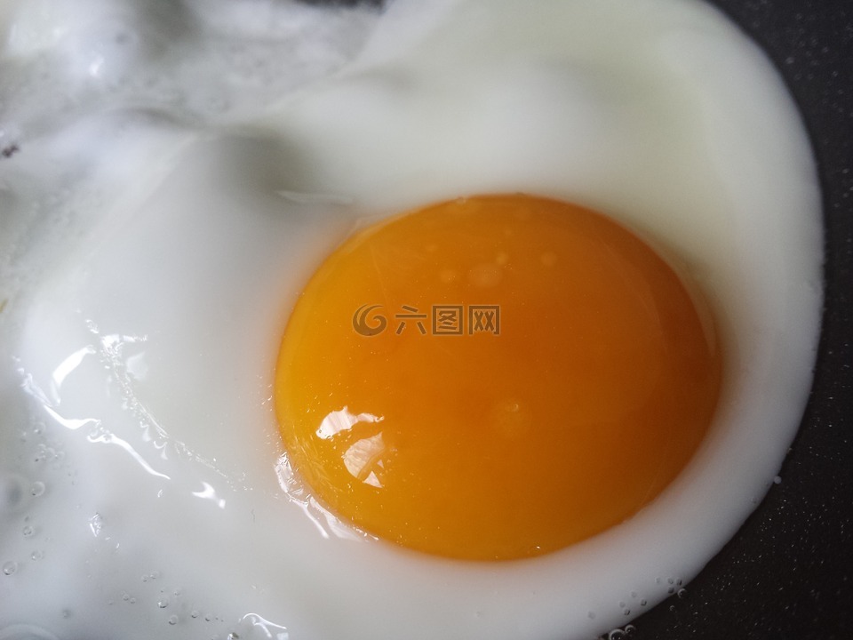 鸡蛋,油煎,食品