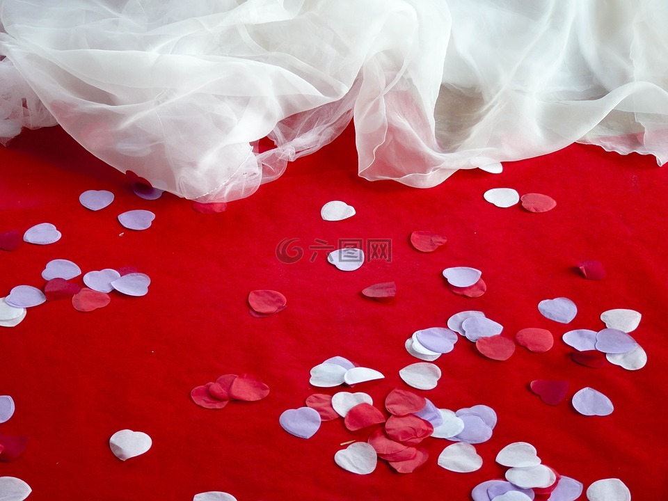 婚礼,花瓣,装饰
