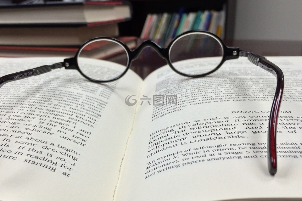 眼镜,办公室,阅读