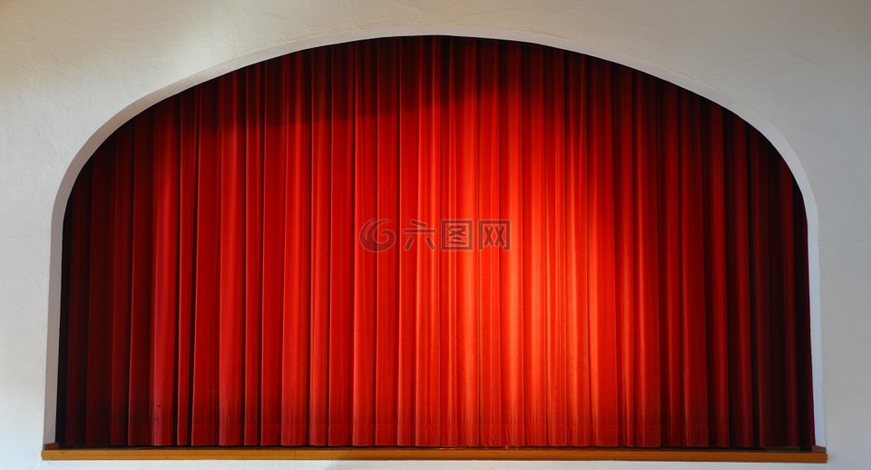 阶段,窗帘,剧院