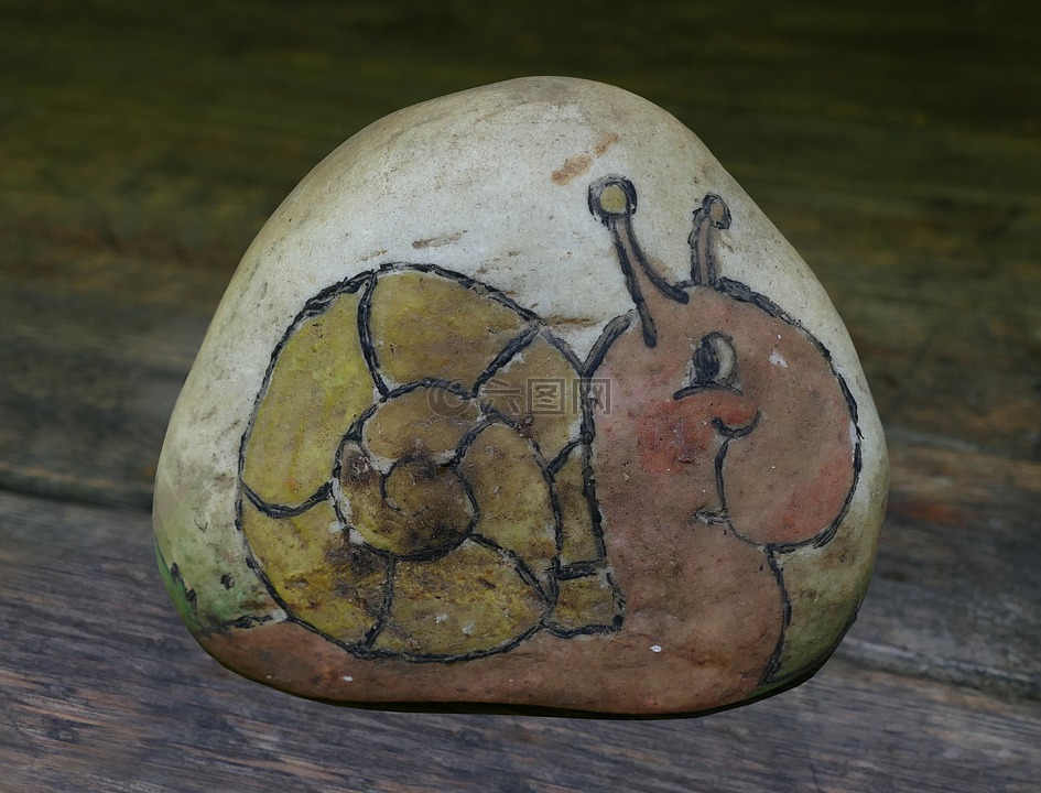 蜗牛,图形,金石