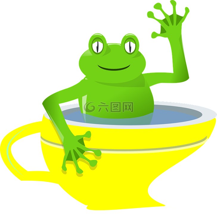 青蛙,杯,挥舞