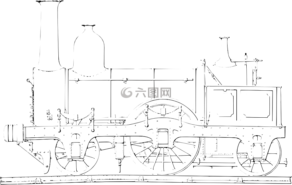 铁路引擎,白,火车