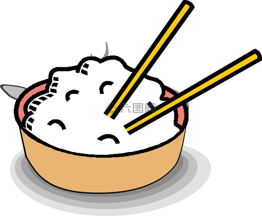 碗,筷子,水稻