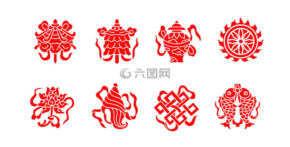 佛教,宗教,八宝