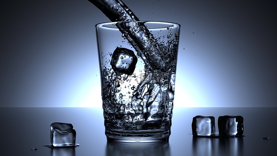 玻璃,水,冰的多维数据集