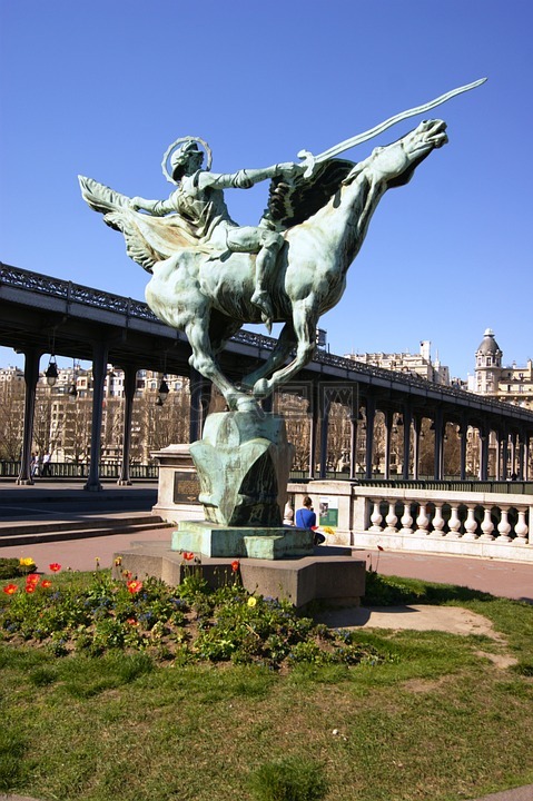 巴黎,马术雕像,桥