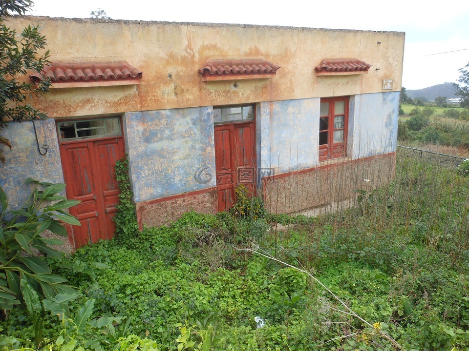 被遗弃的房子,加那利群岛,建设