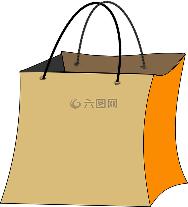袋 购物 橙色高清图库素材免费下载 图片编号 六图网