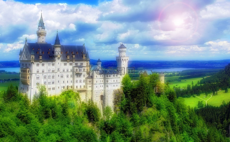城堡,童话故事,王国
