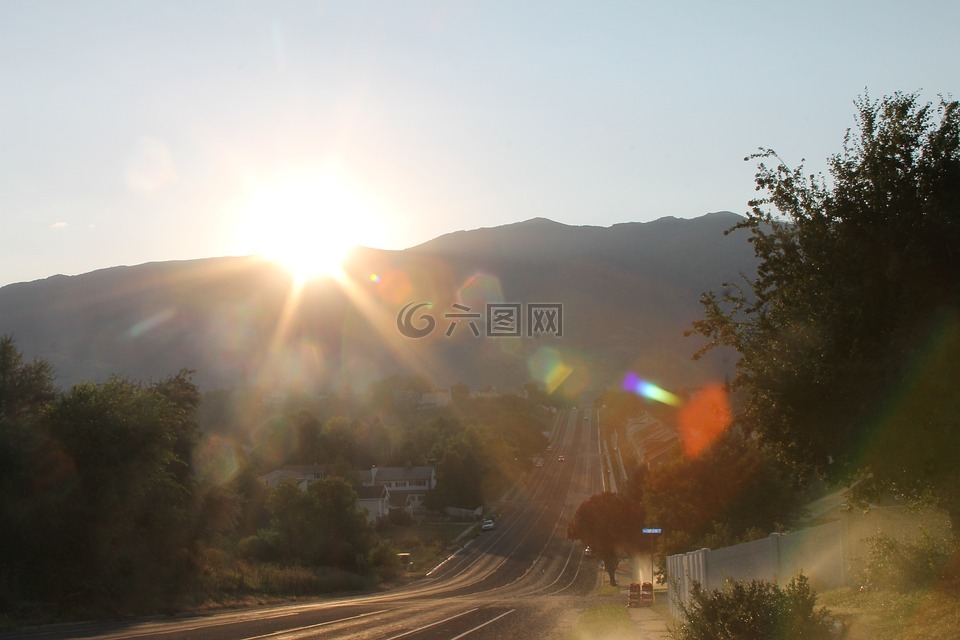 日出,瓦萨奇山,泰勒