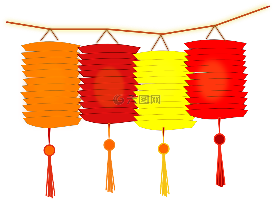 灯笼,纸,中国的灯笼