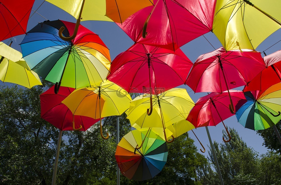 伞,遮阳伞,颜色
