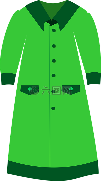 长连衣裙,绿色,时尚