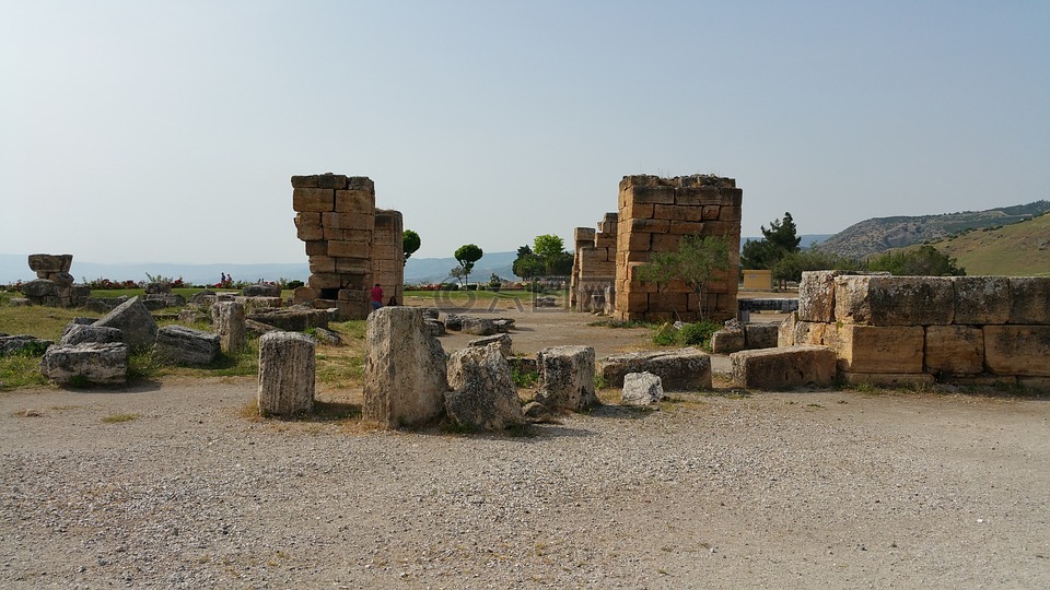 pamukkale,废墟,hierapolis