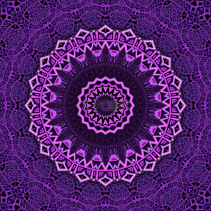 曼陀罗,紫,曼荼罗