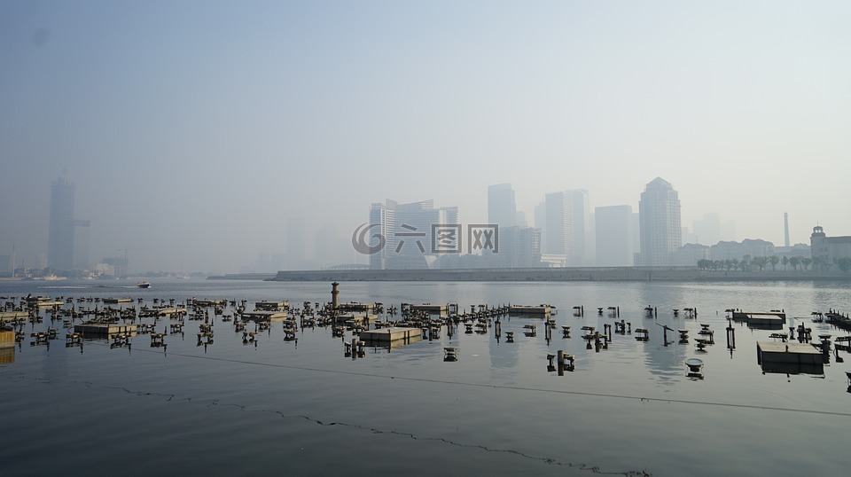 海河,风景,海市蜃楼