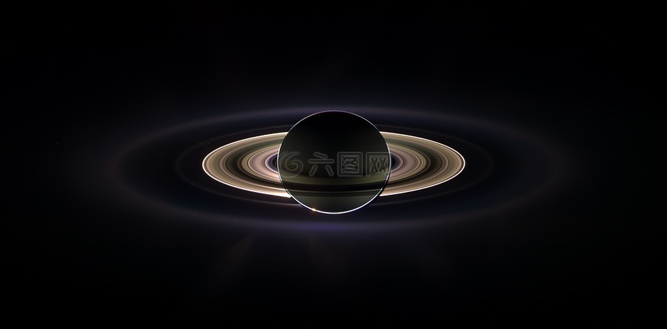 土星日食,空间,卡西尼号飞船
