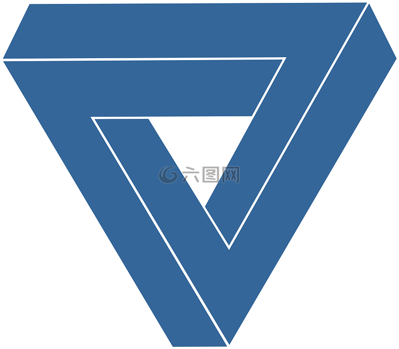 徽标,三角形,蓝色