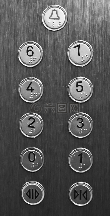 电梯,按钮,建设