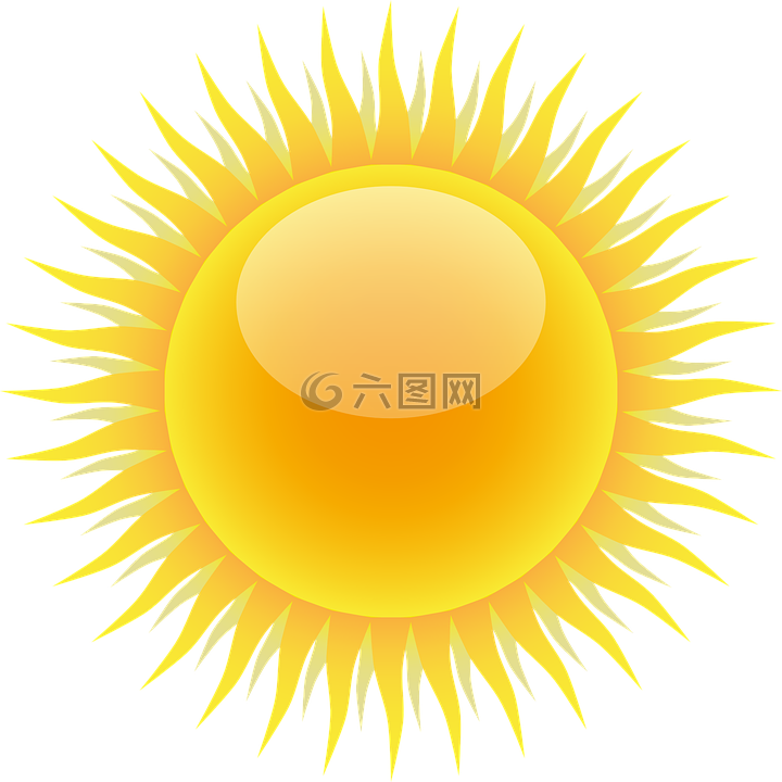 太阳,热,黄色