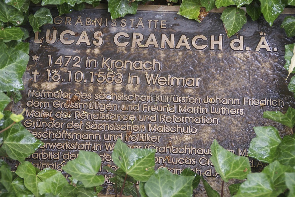 卢卡斯 cranach 抓斗,墓碑,青铜器