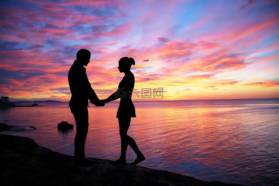 夫妻爱情,天空,颜色