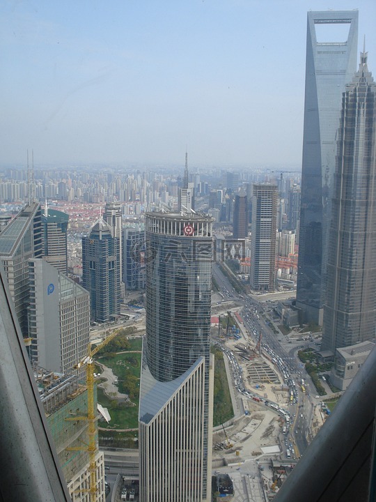 上海,塔,建筑