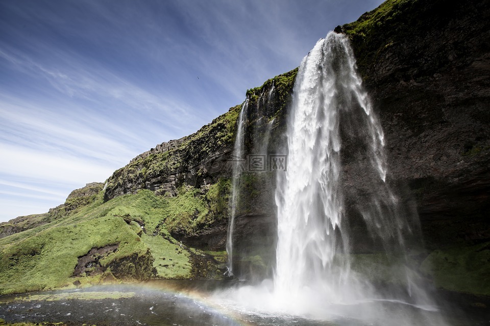 塞里雅兰瀑布,大瀑布,冰岛