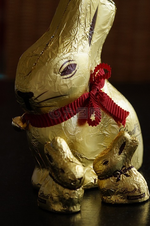 复活节兔子,兔,金箔
